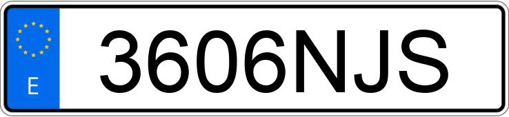 Numer rejestracyjny 3606NJS posiada VOLVO FH