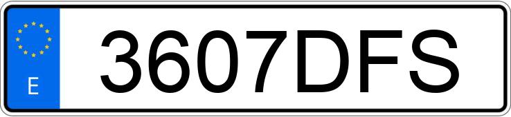 Numer rejestracyjny 3607DFS posiada FORD MONDEO