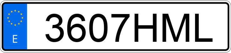 Numer rejestracyjny 3607HML posiada VOLKSWAGEN PASSAT