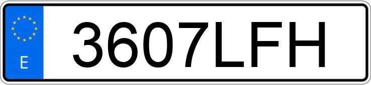 Numer rejestracyjny 3607LFH posiada VOLKSWAGEN T-ROC