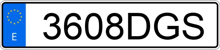 Numer rejestracyjny 3608DGS posiada BMW SERIE 7