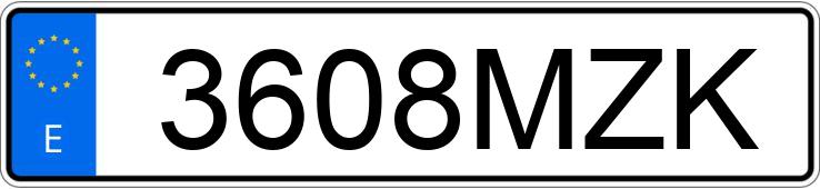 Numer rejestracyjny 3608MZK posiada CITROEN C4 X Numer rejestracyjny 3608MZK posiada CITROEN C4 X