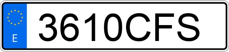 Numer rejestracyjny 3610CFS posiada BMW SERIE 3