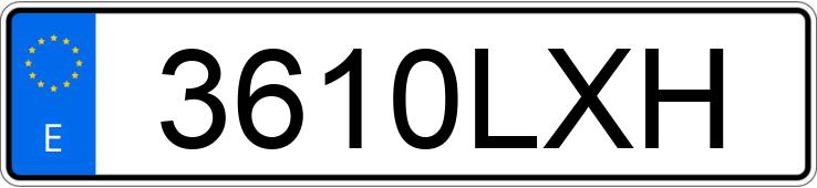 Numer rejestracyjny 3610LXH posiada VOLKSWAGEN SHARAN