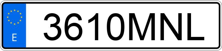 Numer rejestracyjny 3610MNL posiada TOYOTA BZ4X