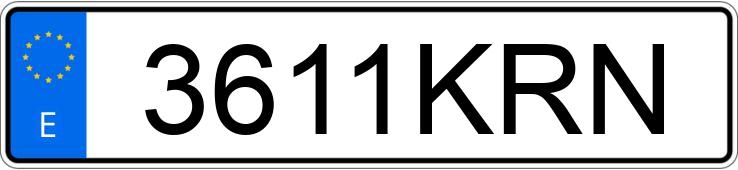 Numer rejestracyjny 3611KRN posiada AUDI A5