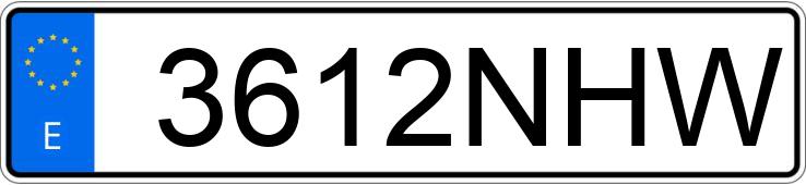 Numer rejestracyjny 3612NHW posiada VOLKSWAGEN POLO