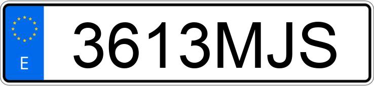 Numer rejestracyjny 3613MJS posiada MERCEDES GLC (254)