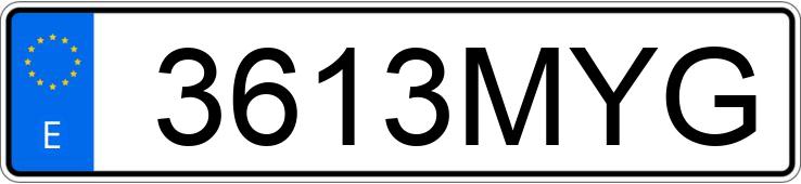 Numer rejestracyjny 3613MYG posiada MINI COUNTRYMAN