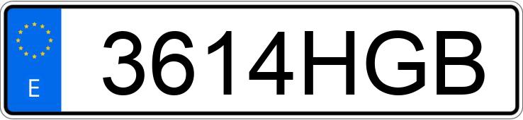 Numer rejestracyjny 3614HGB posiada TOYOTA PRIUS