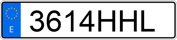 Numer rejestracyjny 3614HHL posiada BMW SERIE 5