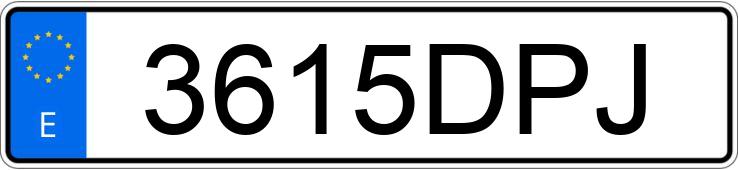 Numer rejestracyjny 3615DPJ posiada VOLKSWAGEN PASSAT