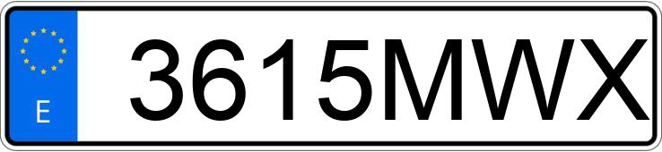 Numer rejestracyjny 3615MWX posiada BMW X1