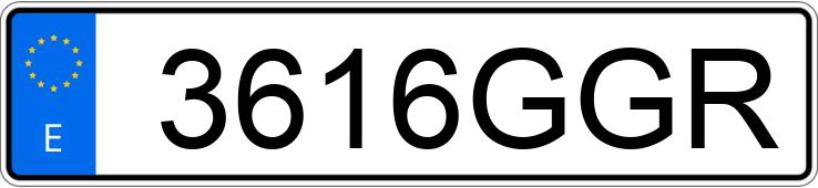 Numer rejestracyjny 3616GGR posiada SEAT LEON