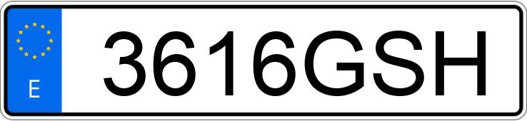 Numer rejestracyjny 3616GSH posiada VOLKSWAGEN PASSAT