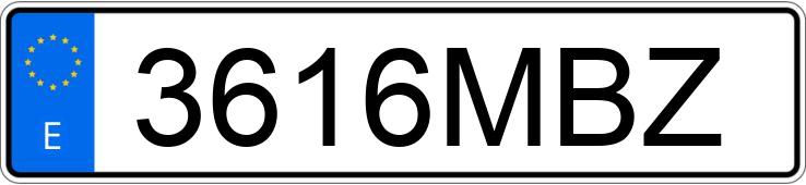 Numer rejestracyjny 3616MBZ posiada SKODA KAROQ