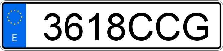 Numer rejestracyjny 3618CCG posiada SEAT LEON