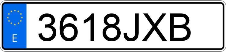 Numer rejestracyjny 3618JXB posiada DACIA DUSTER