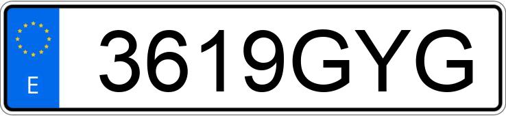 Numer rejestracyjny 3619GYG posiada MITSUBISHI MONTERO