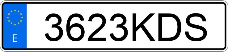 Numer rejestracyjny 3623KDS posiada AUDI A4