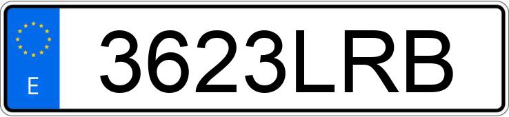 Numer rejestracyjny 3623LRB posiada TRIUMPH SPEED TRIPLE