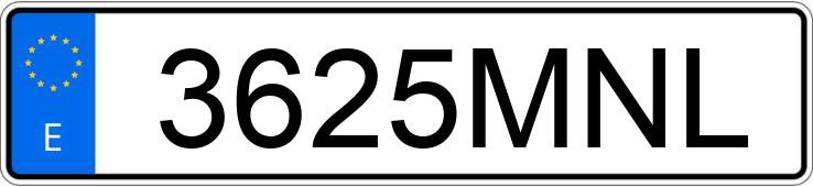 Numer rejestracyjny 3625MNL posiada PORSCHE CAYENNE COUPE