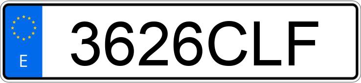 Numer rejestracyjny 3626CLF posiada TOYOTA RAV4