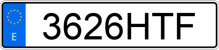 Numer rejestracyjny 3626HTF posiada NISSAN QASHQAI