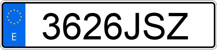 Numer rejestracyjny 3626JSZ posiada FORD FOCUS