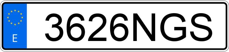 Numer rejestracyjny 3626NGS posiada CITROEN DS5