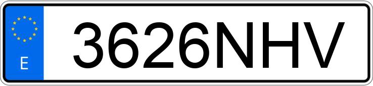 Numer rejestracyjny 3626NHV posiada OPEL COMBO