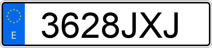 Numer rejestracyjny 3628JXJ posiada FORD FIESTA