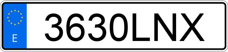 Numer rejestracyjny 3630LNX posiada SEAT LEON