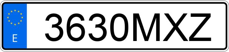 Numer rejestracyjny 3630MXZ posiada PORSCHE PANAMERA