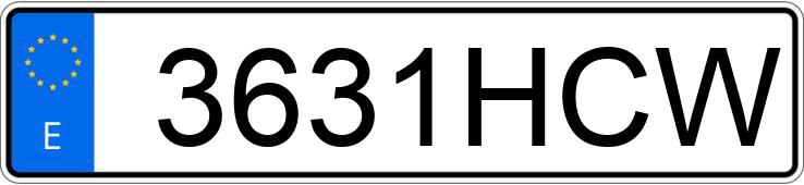 Numer rejestracyjny 3631HCW posiada PEUGEOT 207