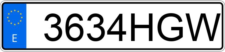 Numer rejestracyjny 3634HGW posiada OPEL CORSA Numer rejestracyjny 3634HGW posiada OPEL CORSA