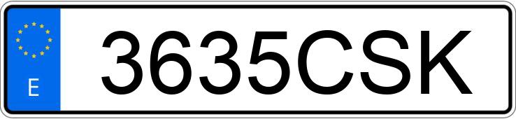 Numer rejestracyjny 3635CSK posiada MINI MINI