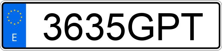 Numer rejestracyjny 3635GPT posiada MERCEDES C (204)