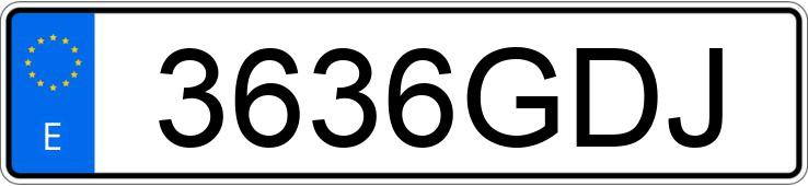 Numer rejestracyjny 3636GDJ posiada SEAT ALTEA XL