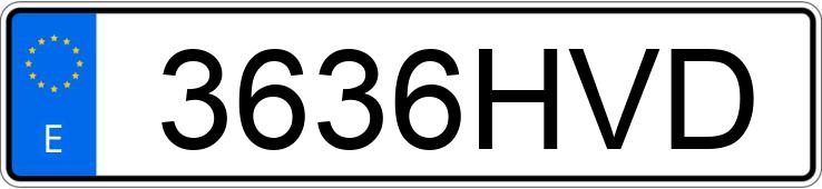Numer rejestracyjny 3636HVD posiada CITROEN C3