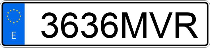 Numer rejestracyjny 3636MVR posiada YAMAHA MT 07