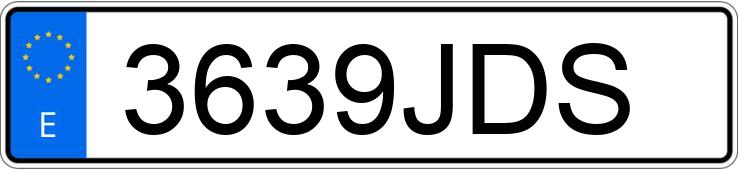 Numer rejestracyjny 3639JDS posiada PIAGGIO VESPA 150