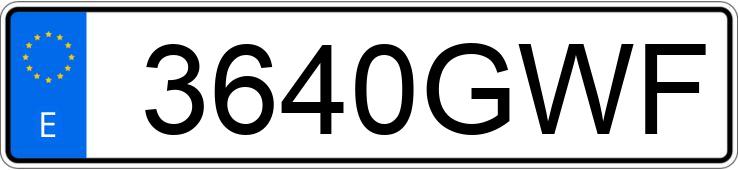 Numer rejestracyjny 3640GWF posiada RENAULT CLIO