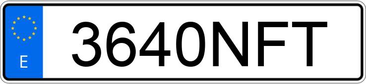 Numer rejestracyjny 3640NFT posiada AUDI A6
