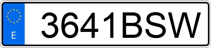 Numer rejestracyjny 3641BSW posiada SEAT IBIZA Numer rejestracyjny 3641BSW posiada SEAT IBIZA