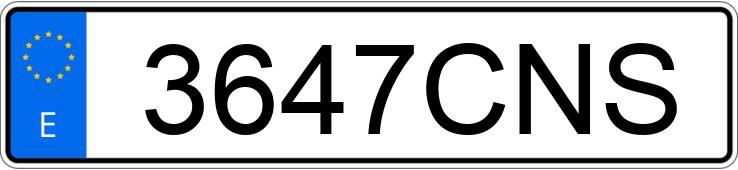 Numer rejestracyjny 3647CNS posiada SEAT IBIZA