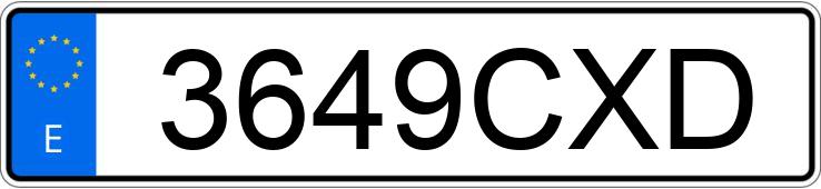 Numer rejestracyjny 3649CXD posiada HONDA CIVIC Numer rejestracyjny 3649CXD posiada HONDA CIVIC