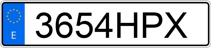 Numer rejestracyjny 3654HPX posiada OPEL CORSA