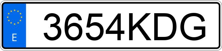 Numer rejestracyjny 3654KDG posiada PEUGEOT 3008