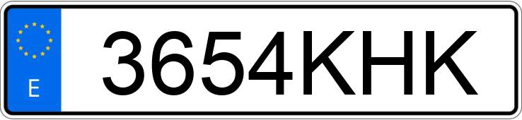 Numer rejestracyjny 3654KHK posiada FIAT FIORINO